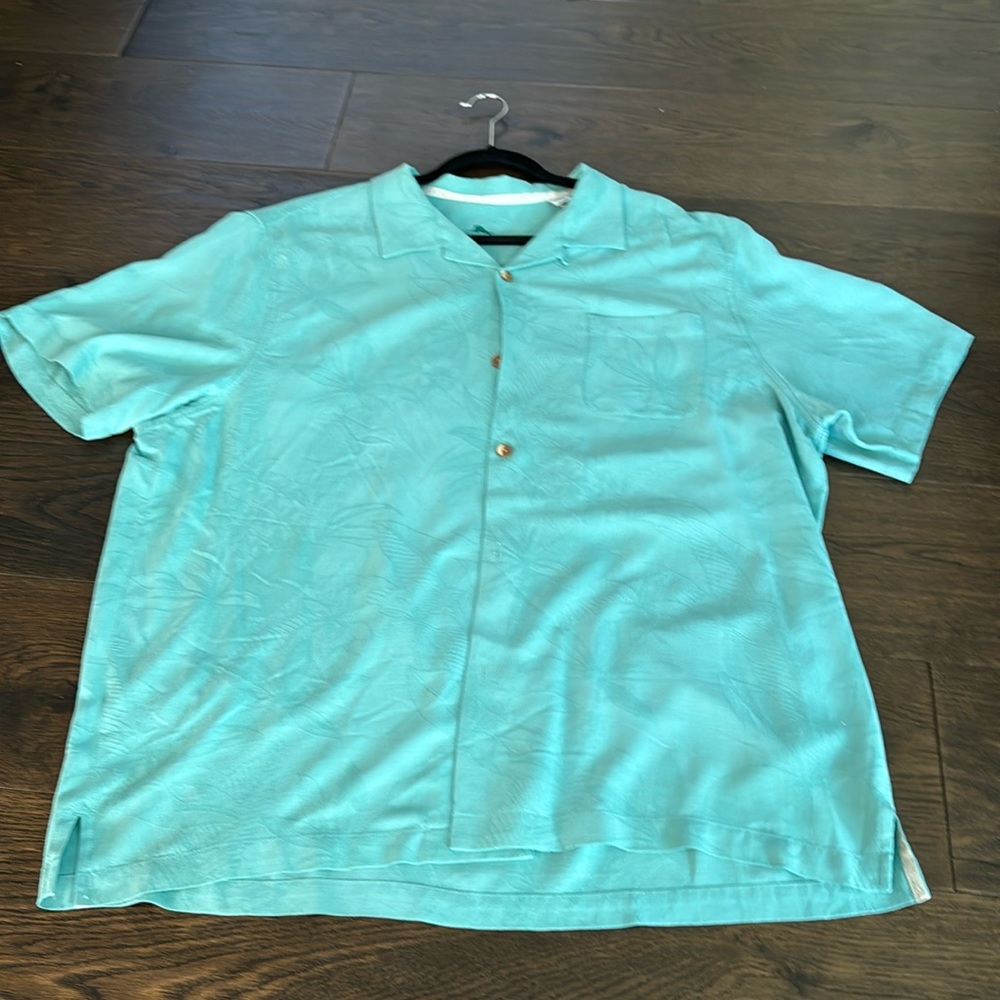 men’s tommy bahama teal button down